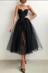 Vestido lencero de malla